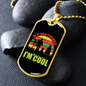 My Dog Thinks I'm Cool Necklace Stainless Steel or 18k Gold Dog Tag 24" Chain-Express Your Love Gifts