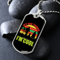 My Dog Thinks I'm Cool Necklace Stainless Steel or 18k Gold Dog Tag 24" Chain-Express Your Love Gifts