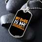 My Dogs Is My Doorbell Necklace Stainless Steel or 18k Gold Dog Tag 24" Chain-Express Your Love Gifts