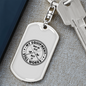 My Equipment Still Woks Fishing Keychain Stainless Steel or 18k Gold Dog Tag Keyring-Express Your Love Gifts