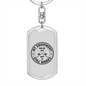 My Equipment Still Woks Fishing Keychain Stainless Steel or 18k Gold Dog Tag Keyring-Express Your Love Gifts