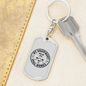My Equipment Still Woks Fishing Keychain Stainless Steel or 18k Gold Dog Tag Keyring-Express Your Love Gifts