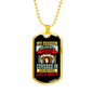 My Fashion Philosophy Is If You re Not Covered In Dog Hair Your Life Is Empty c Necklace Stainless Steel or 18k Gold Dog Tag 24" Chain-Express Your Love Gifts