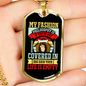 My Fashion Philosophy Is If You re Not Covered In Dog Hair Your Life Is Empty c Necklace Stainless Steel or 18k Gold Dog Tag 24" Chain-Express Your Love Gifts
