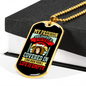 My Fashion Philosophy Is If You re Not Covered In Dog Hair Your Life Is Empty c Necklace Stainless Steel or 18k Gold Dog Tag 24" Chain-Express Your Love Gifts