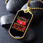My Fashion Philosophy Red Necklace Stainless Steel or 18k Gold Dog Tag 24" Chain-Express Your Love Gifts