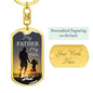 My Father My Hero Dog Tag Pendant Keychain Stainless Steel or 18k Gold-Express Your Love Gifts