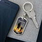 My Father My Hero Dog Tag Pendant Keychain Stainless Steel or 18k Gold-Express Your Love Gifts