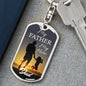 My Father My Hero Dog Tag Pendant Keychain Stainless Steel or 18k Gold-Express Your Love Gifts