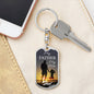 My Father My Hero Dog Tag Pendant Keychain Stainless Steel or 18k Gold-Express Your Love Gifts