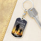 My Father My Hero Dog Tag Pendant Keychain Stainless Steel or 18k Gold-Express Your Love Gifts