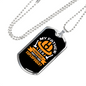 My Father'S A Firefighter Gift Stainless Steel or 18k Gold Dog Tag 24" Chain-Express Your Love Gifts