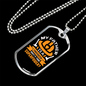 My Father'S A Firefighter Gift Stainless Steel or 18k Gold Dog Tag 24" Chain-Express Your Love Gifts