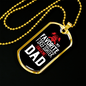 My Favorite Firefighter Son Necklace Stainless Steel or 18k Gold Dog Tag 24" Chain-Express Your Love Gifts