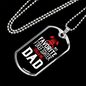 My Favorite Firefighter Son Necklace Stainless Steel or 18k Gold Dog Tag 24" Chain-Express Your Love Gifts