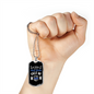 My Favorite Police Officer Calls Me Mom Black Necklace Stainless Steel or 18k Gold Dog Tag 24" Ball Chain-Express Your Love Gifts