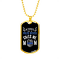 My Favorite Police Officer Calls Me Mom Black Necklace Stainless Steel or 18k Gold Dog Tag 24" Ball Chain-Express Your Love Gifts