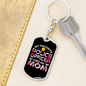 My Favorite Police Officer Calls Me Mom Keychain Stainless Steel or 18k Gold Dog Tag Keyring-Express Your Love Gifts