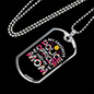 My Favorite Police Officer Calls Me Mom Necklace Stainless Steel or 18k Gold Dog Tag 24" Ball Chain-Express Your Love Gifts