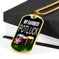 My Favorite Potluck Dog Tag Stainless Steel or 18k Gold 24" Chain-Express Your Love Gifts