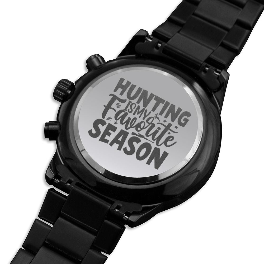 My Favorite Season Engraved For Hunting Hunters Multifunction Men's Watch Stainless Steel W Copper Dial-Express Your Love Gifts