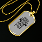 My Faworit People Necklace Stainless Steel or 18k Gold Dog Tag 24" Chain-Express Your Love Gifts