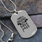 My Faworit People Necklace Stainless Steel or 18k Gold Dog Tag 24" Chain-Express Your Love Gifts
