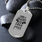 My Faworit People Necklace Stainless Steel or 18k Gold Dog Tag 24" Chain-Express Your Love Gifts