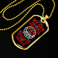 My Firefighter Son Necklace Stainless Steel or 18k Gold Dog Tag 24" Chain-Express Your Love Gifts