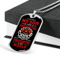 My Firefighter Son Necklace Stainless Steel or 18k Gold Dog Tag 24" Chain-Express Your Love Gifts