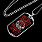 My Firefighter Son Necklace Stainless Steel or 18k Gold Dog Tag 24" Chain-Express Your Love Gifts