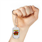 My Firefighter Sweetheart Necklace Stainless Steel or 18k Gold Dog Tag 24" Chain-Express Your Love Gifts