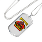 My Firefighter Sweetheart Necklace Stainless Steel or 18k Gold Dog Tag 24" Chain-Express Your Love Gifts