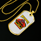 My Firefighter Sweetheart Necklace Stainless Steel or 18k Gold Dog Tag 24" Chain-Express Your Love Gifts