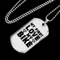 My First Love My Bike Biker Necklace Stainless Steel or 18k Gold Dog Tag 24"-Express Your Love Gifts