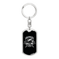 My Fishing Buddies Fishing Keychain Stainless Steel or 18k Gold Dog Tag Keyring-Express Your Love Gifts
