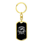 My Fishing Buddies Fishing Keychain Stainless Steel or 18k Gold Dog Tag Keyring-Express Your Love Gifts