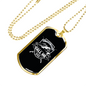 My Fishing Buddies Necklace Stainless Steel or 18k Gold Dog Tag 24" Chain-Express Your Love Gifts