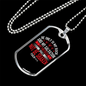 My Fortress Christian Necklace Stainless Steel or 18k Gold Dog Tag 24" Chain-Express Your Love Gifts