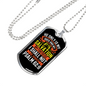 My Fortress My Salvation Psalm 62:6 Necklace Stainless Steel or 18k Gold Dog Tag 24" Chain-Express Your Love Gifts