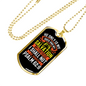My Fortress My Salvation Psalm 62:6 Necklace Stainless Steel or 18k Gold Dog Tag 24" Chain-Express Your Love Gifts