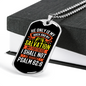 My Fortress My Salvation Psalm 62:6 Necklace Stainless Steel or 18k Gold Dog Tag 24" Chain-Express Your Love Gifts
