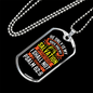 My Fortress My Salvation Psalm 62:6 Necklace Stainless Steel or 18k Gold Dog Tag 24" Chain-Express Your Love Gifts