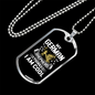 My German Shepherd Thinks I'm Cool Necklace Stainless Steel or 18k Gold Dog Tag 24" Chain-Express Your Love Gifts