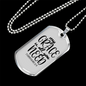 My Grace All You Need Christian Necklace Stainless Steel or 18k Gold Dog Tag 24" Chain-Express Your Love Gifts