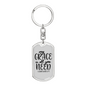 My Grace All You Need Through 2 Corintheans 12:9 Keychain Stainless Steel or 18k Gold Dog Tag Keyring-Express Your Love Gifts