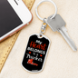 My Heart Belongs To A Trucker Swivel Keychain Dog Tag Stainless Steel or 18k Gold-Express Your Love Gifts