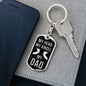 My Hero My Angel My Dad Dog Tag Pendant Keychain Stainless Steel or 18k Gold-Express Your Love Gifts