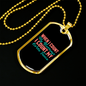 My Horse is a Blessing Horse Necklace Stainless Steel or 18k Gold Dog Tag 24" Chain-Express Your Love Gifts
