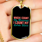 My Horse is a Blessing Horse Necklace Stainless Steel or 18k Gold Dog Tag 24" Chain-Express Your Love Gifts
